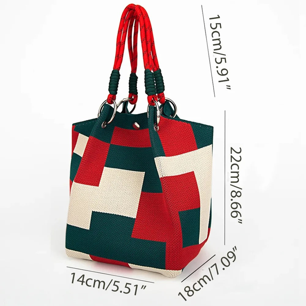 CAPRI - Borsa Intrecciata Multicolore