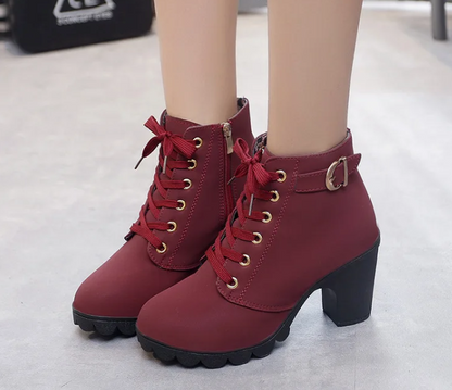 MONTANA – Stivaletti con Tacco e Fibbia